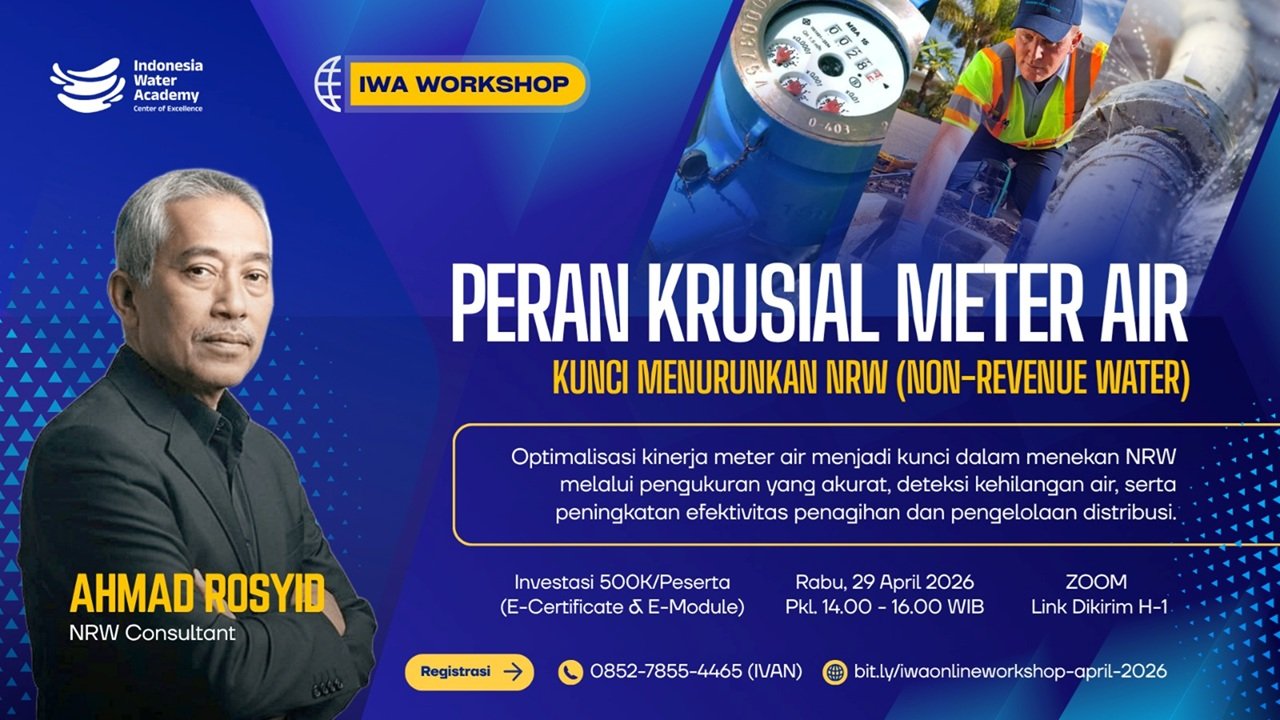 IWA ONLINE WORKSHOP PERAN KRUSIAL METER AIR KUNCI MENURUNKAN NRW(NON-REVENUE WATER)